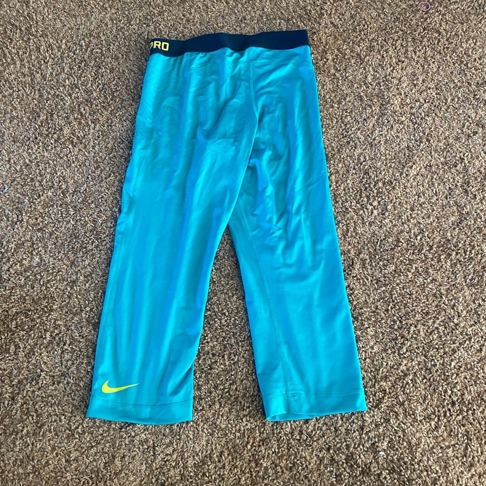 blue nike pro legging